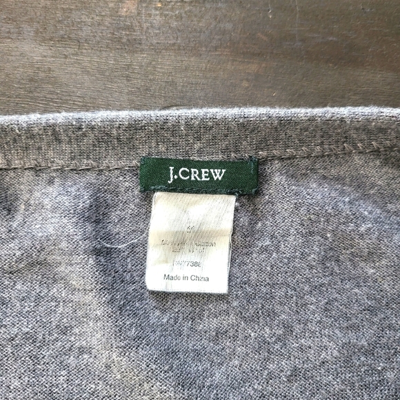 J. Crew Cotton And Wool Blend Wrap Around Cardigan With Front Buttons - Picture 5 of 9